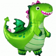 Green Baby Dragon Supershape Balloon